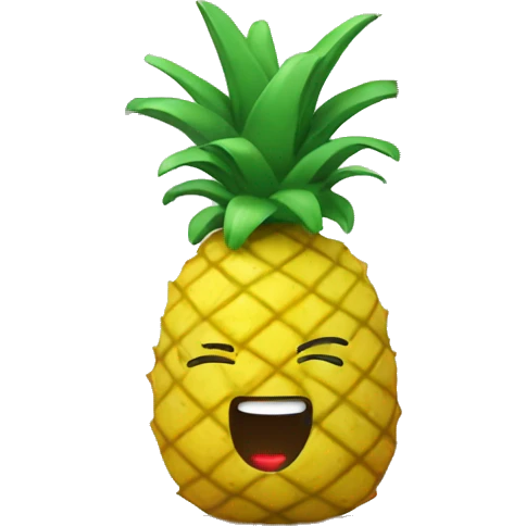 Pineapple on a swing emoji