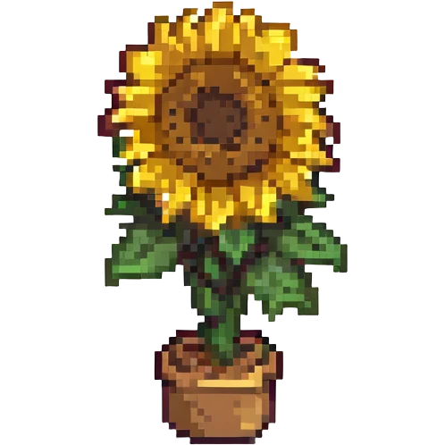 A sunflower emoji