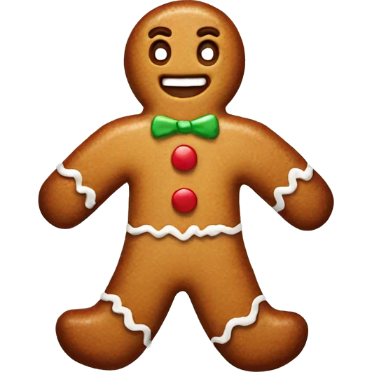 Gingerbread man  emoji