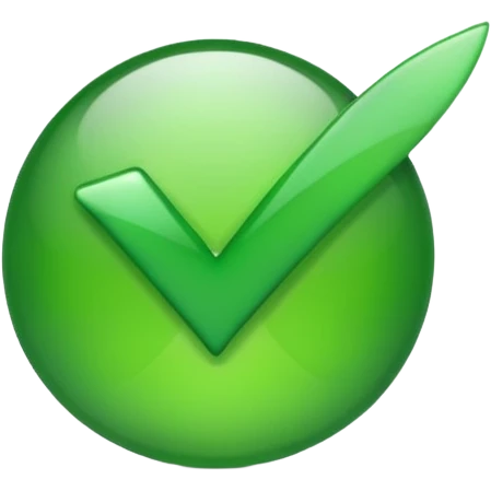 green check mark emoji