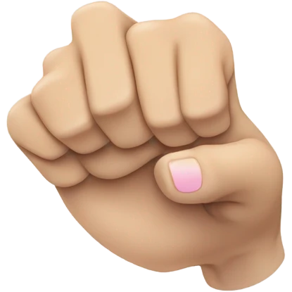 a fist facing up with index and pinky fingers facing up emoji