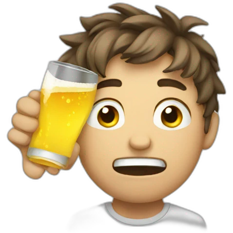 drunk boy emoji