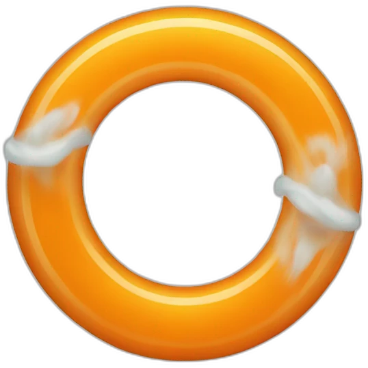 front of orange ring emoji