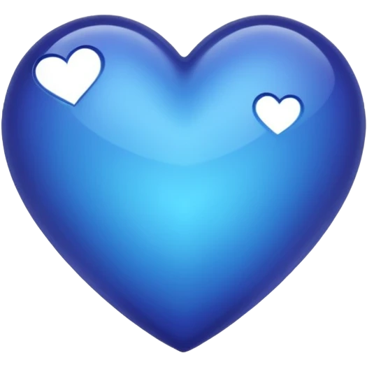 Indigo heart  emoji