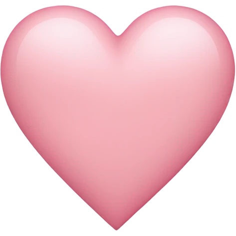 Light pink heart emoji