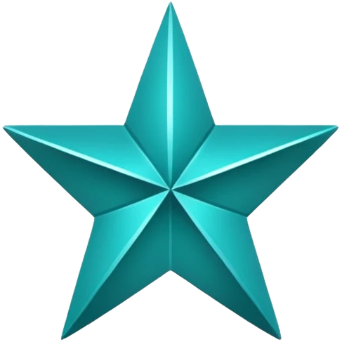 teal star emoji