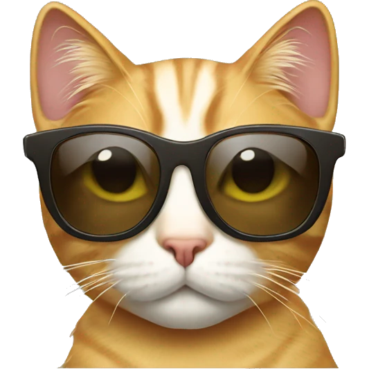 Cat with sunglasses emoji