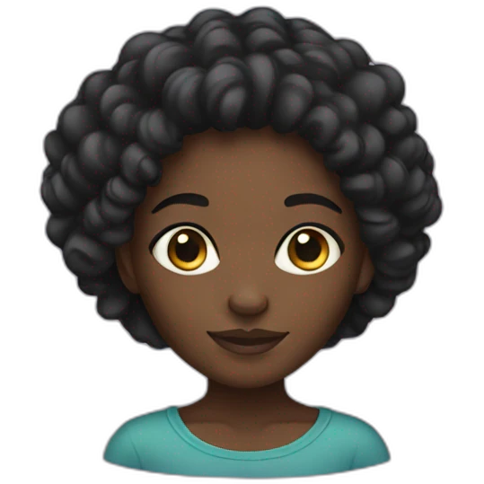 Black girl emoji