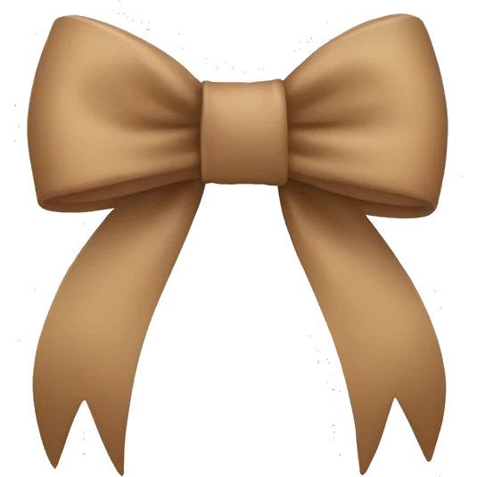 Light brown bow emoji
