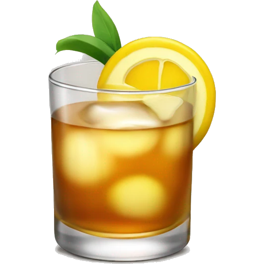 Whiskey sour cocktail emoji