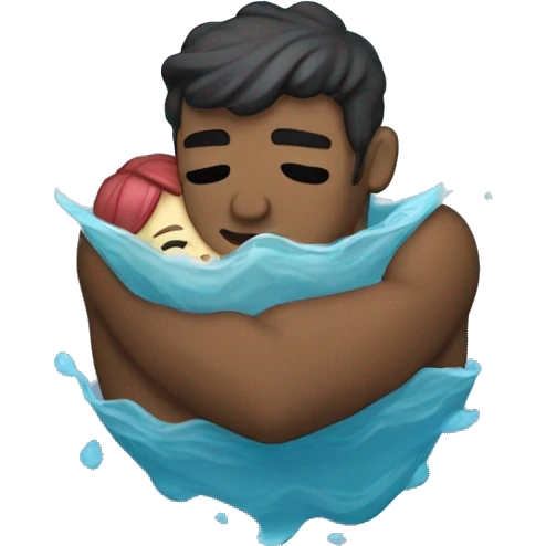 Drowning in love emoji