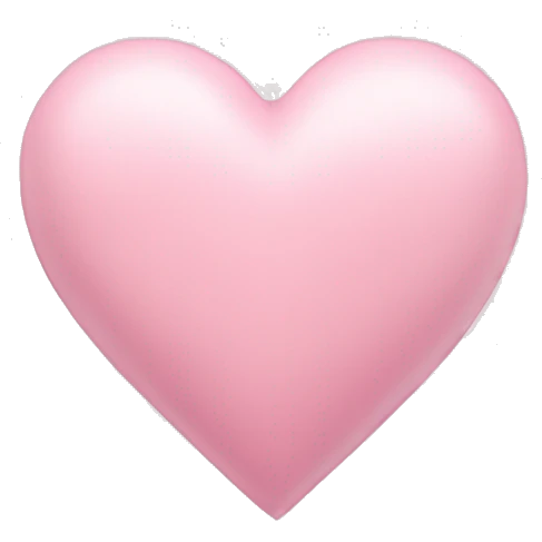 Pastel pink heart  emoji