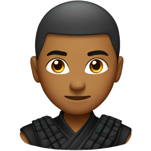 Ninja with a low taper fade emoji
