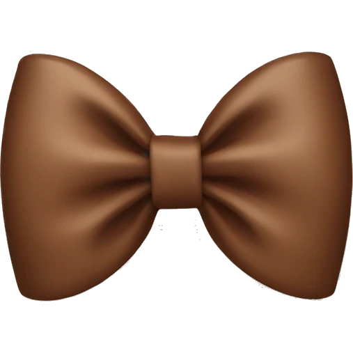 Brown bow emoji