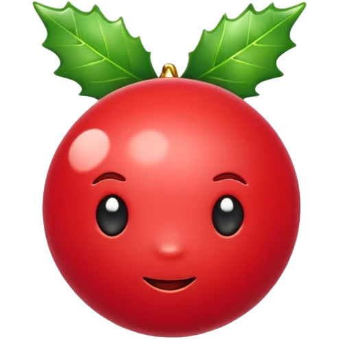 Holly berry emoji