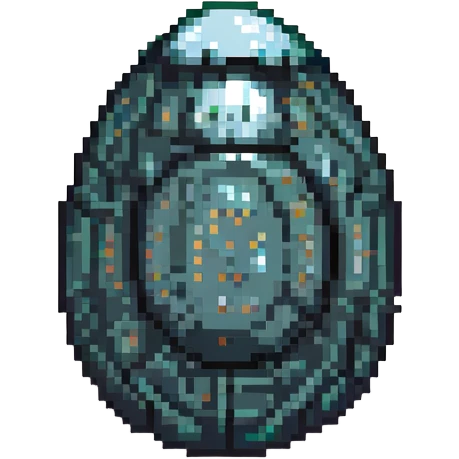cranial, eye, MRI, SCAN, egg, embryonic, inside of glass egg, dark creature, eerie, otherworldly, crystal egg, tiny embryo. fetoid shape emoji
