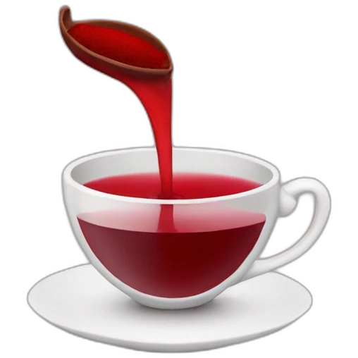 bordeaux red tea emoji