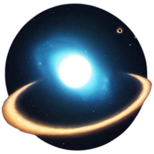 A black hole in space emoji