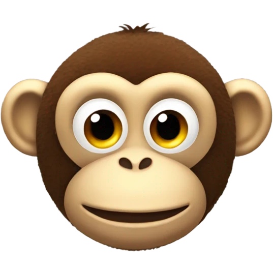 Monkey stuffed animal emoji