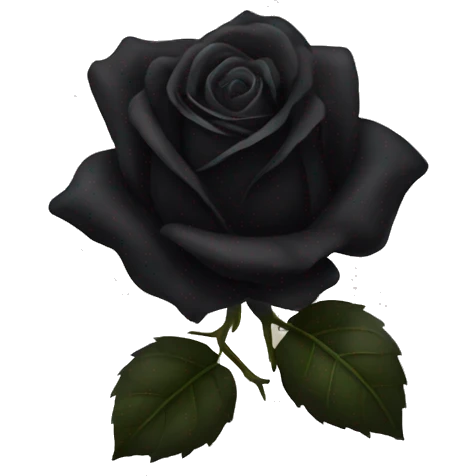Black roses  emoji