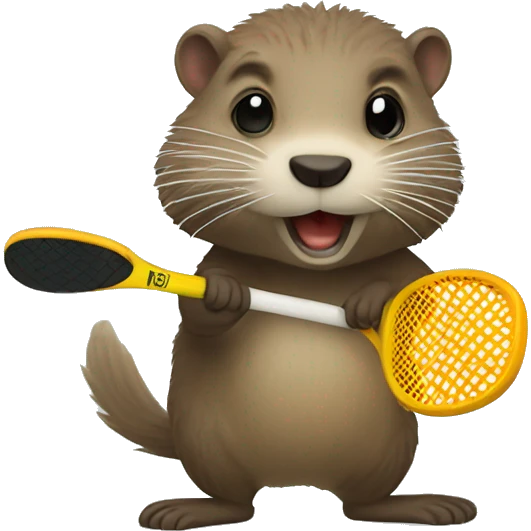 Nutria jugando al padel emoji