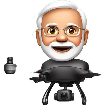 narendra modi flying drone emoji