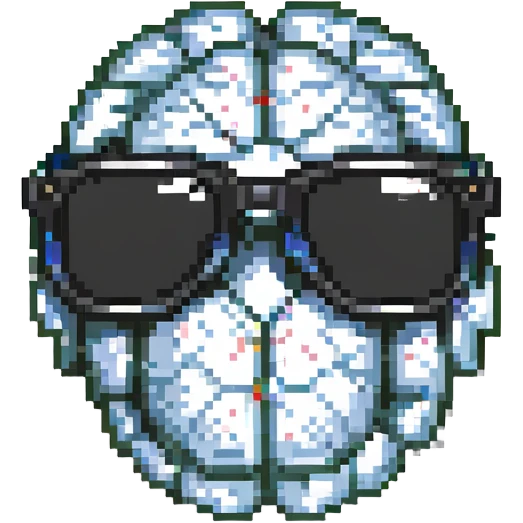 brain wearing black sunglasses emoji