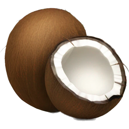 Coconut with claw emoji