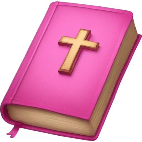 Pink Bible emoji