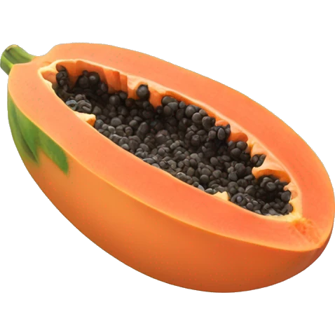 papaya  emoji