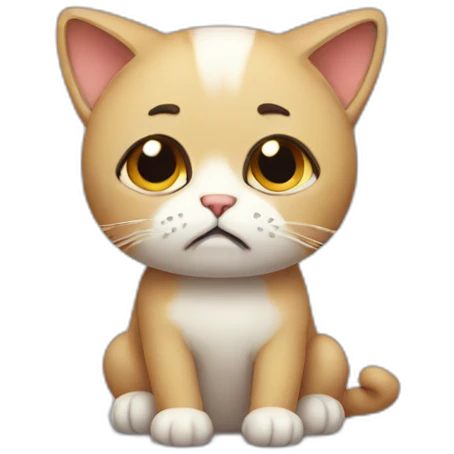 Sad cat emoji