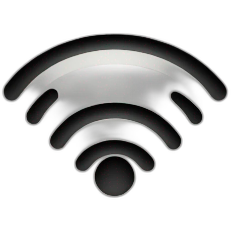 wifi with shadow emoji
