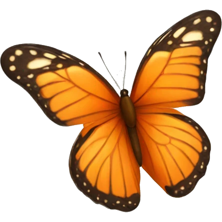 Orange butterfly  emoji
