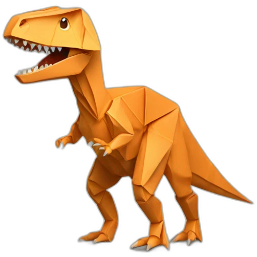 dinosaur origami emoji