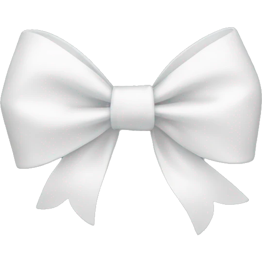 white bow  emoji