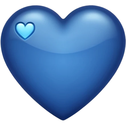 Heart dark blue colour emoji
