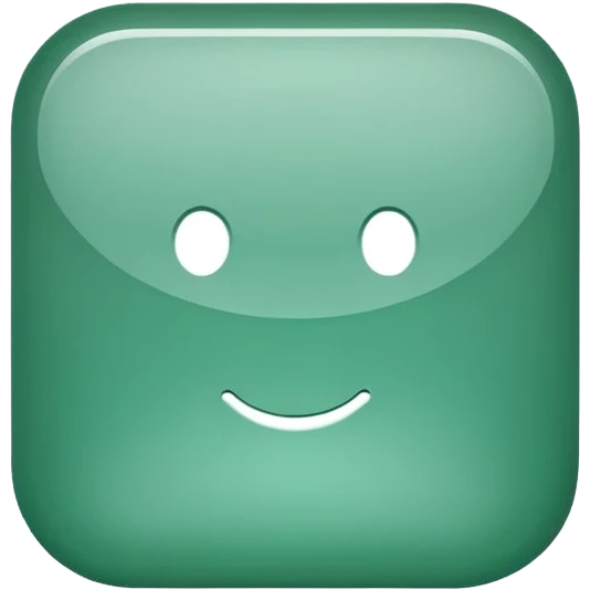 Jade style rounded square icon button emoji