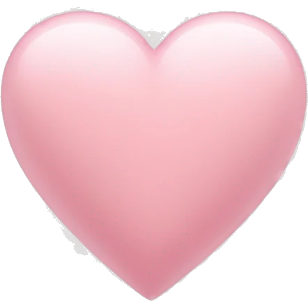 Light pink heart emoji