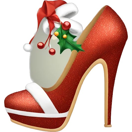 Christmas heels  emoji