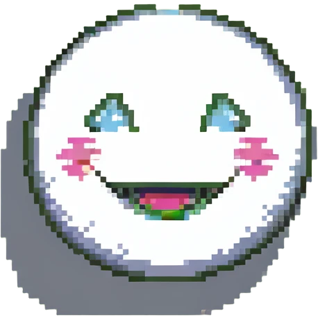 blue happy face emoji
