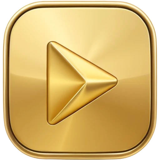 golden play button emoji emoji