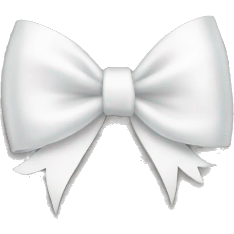 white bow emoji
