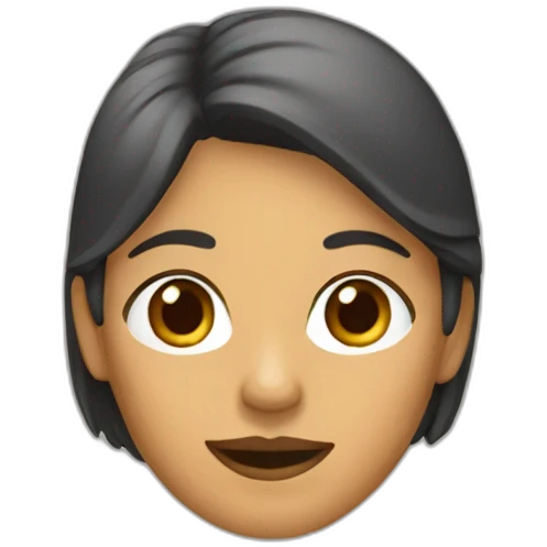 mujer castaña emoji