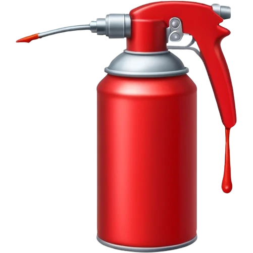 Красный баллончик для граффити emoji