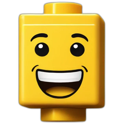 Lego brick laugh emoji