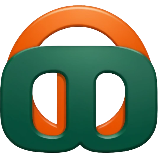 Miami Hurricanes logo just the ‘U’ clipped with no background emoji