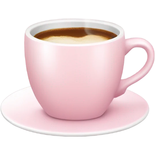 light pink and white coffee cup emoji
