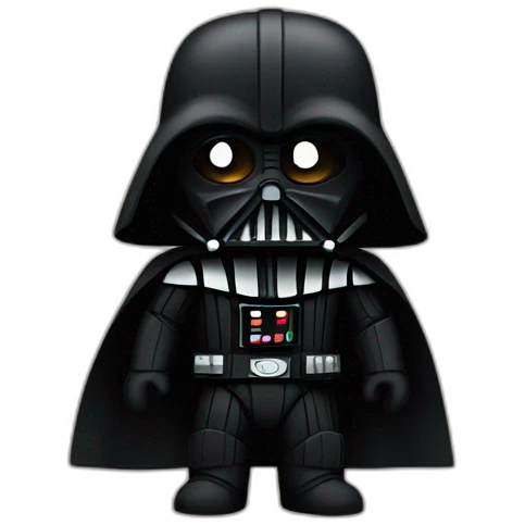 Dark vador with bear emoji