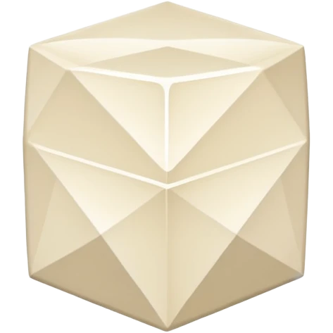diamond shape carved from ivory. square tilted 45 degrees emoji