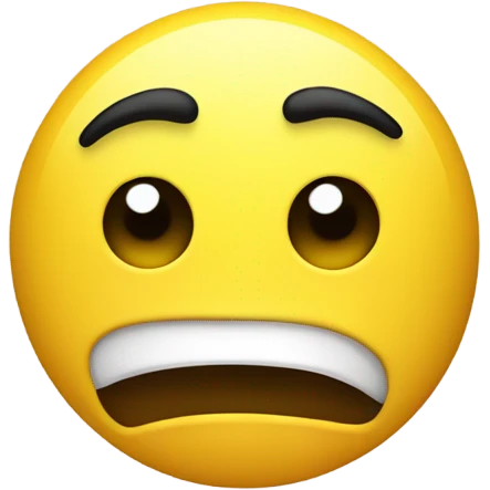 raising 1 eyebrow yellow face emoji